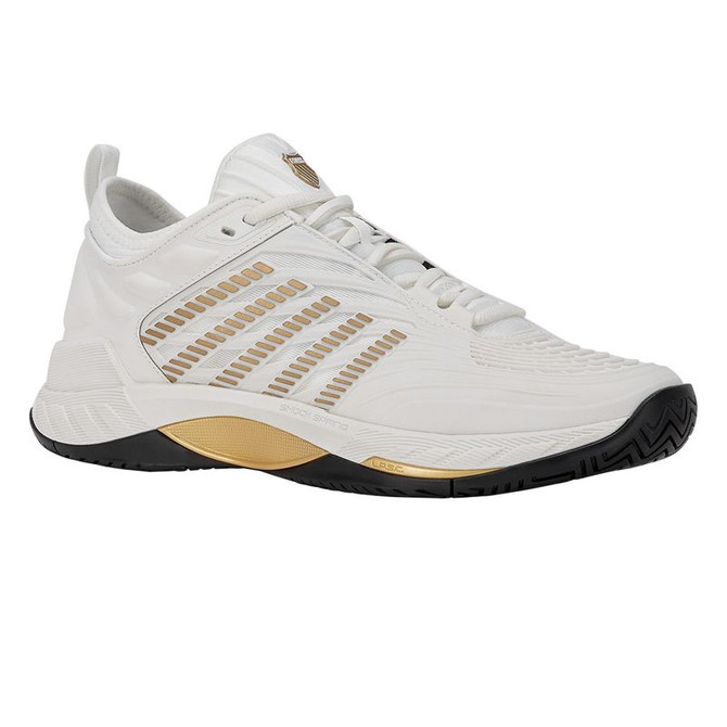 K Swiss Hypercourt Supreme 2 Mens Tennis Shoe - Blanc de Blanc/Moonless Night/Gold