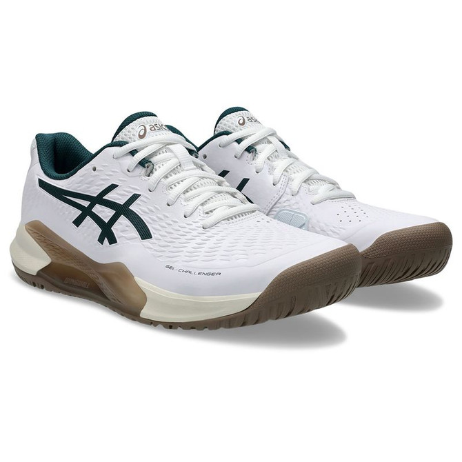 Asics Gel Challenger 14 Mens Tennis Shoe - White/Saxon Green