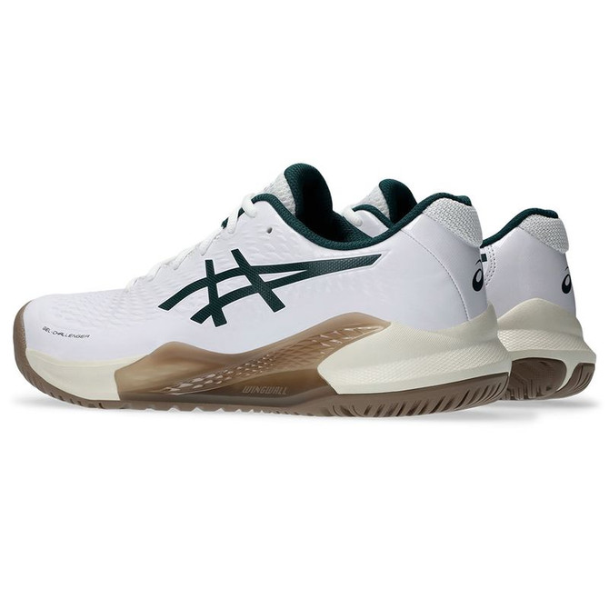 Asics Gel Challenger 14 Mens Tennis Shoe - White/Saxon Green