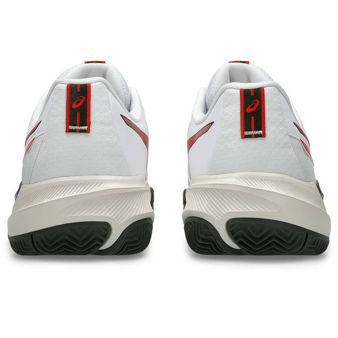 Asics Gel Challenger 15 Mens Clay Tennis Shoe - White/Cherry Tomato