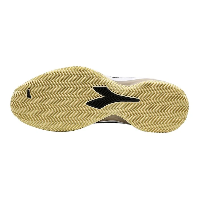 Diadora Blushield Torneo 3 AG Mens Clay Tennis Shoe - White/Black/Rutabaga