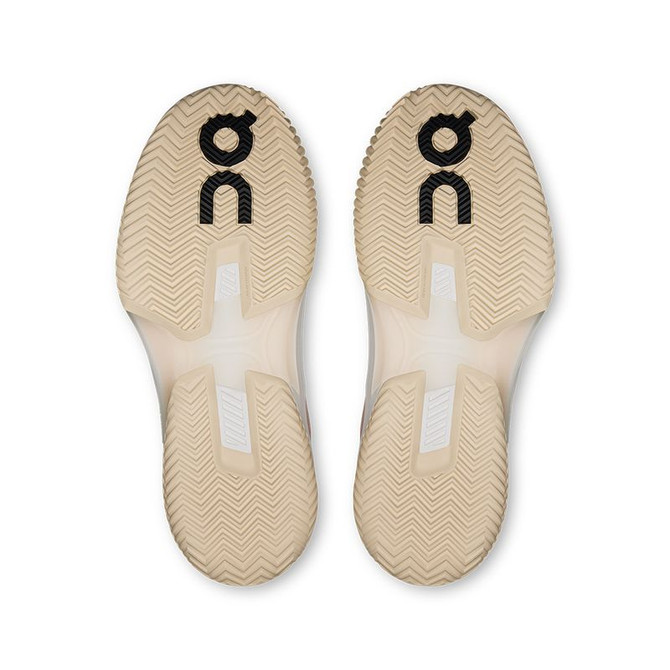 On The Roger Pro Fire Womens Clay Tennis Shoe - Doe/White