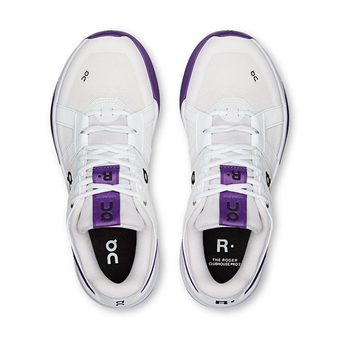 On The Roger Clubhouse Pro 2 Womens Tennis Shoe - White/Amethyst