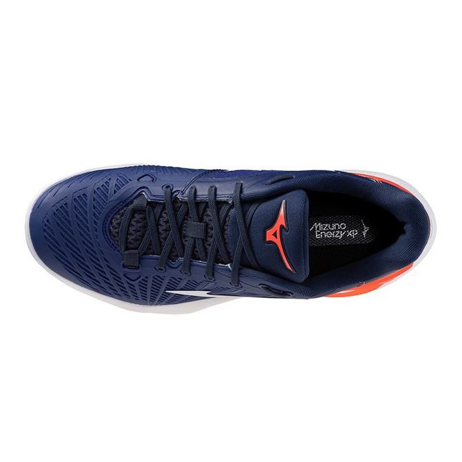 Mizuno Neo Ace Mens Tennis Shoe - White/Insignia Blue