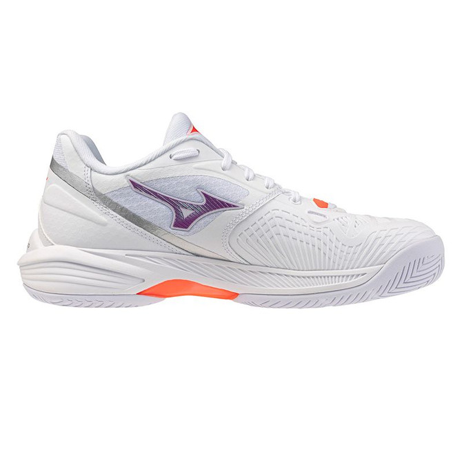 Mizuno Neo Ace Womens Tennis Shoe - White/Dahlia