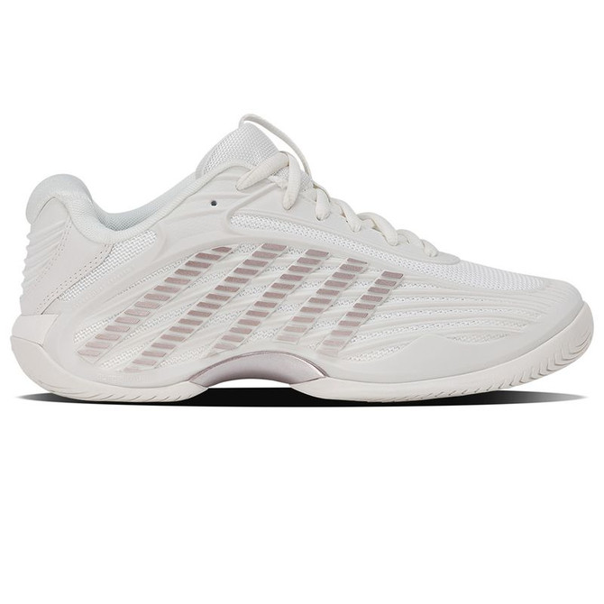 K Swiss Hypercourt Express 3 Womens Tennis Shoe - Blanc de Blanc/Rose Gold