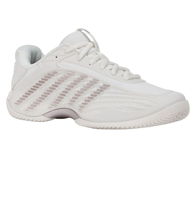 K Swiss Hypercourt Express 3 Womens Tennis Shoe - Blanc de Blanc/Rose Gold