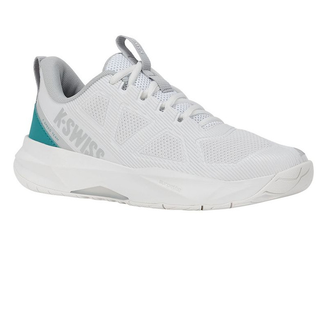 K Swiss K Frame Speed Team Womens Tennis Shoe - White/Dawn Blue/Baltic