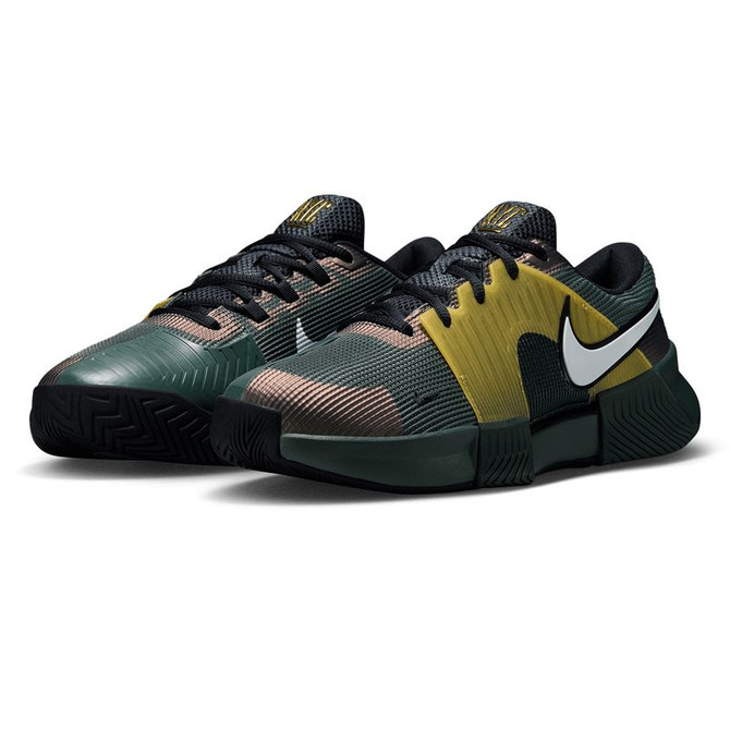 Nike Zoom GP Challenge 1.5 Premium Mens Tennis Shoe - Camo Green/Pure Platinum/Metallic Gold/Black