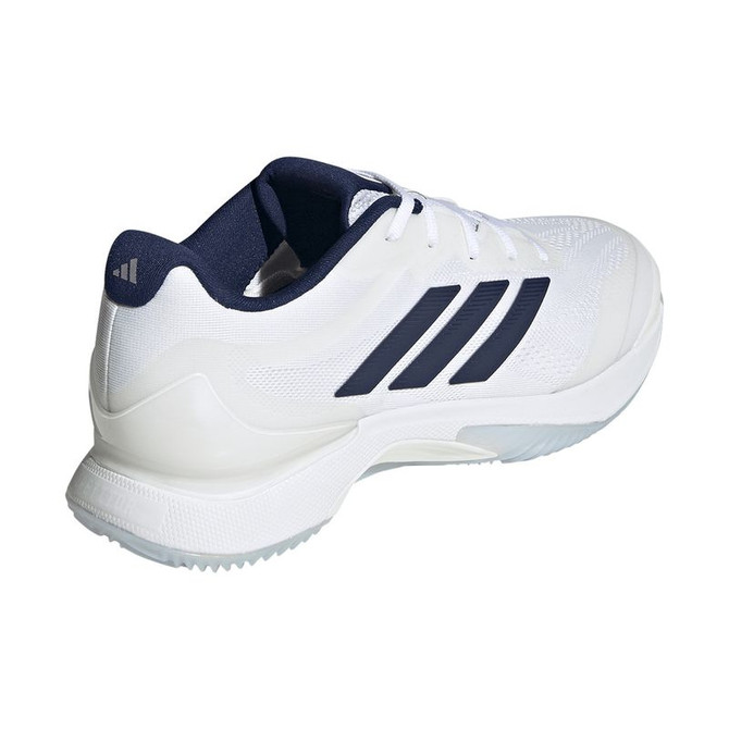 adidas Avacourt 3 Womens Clay Tennis Shoe - White/Dark Blue