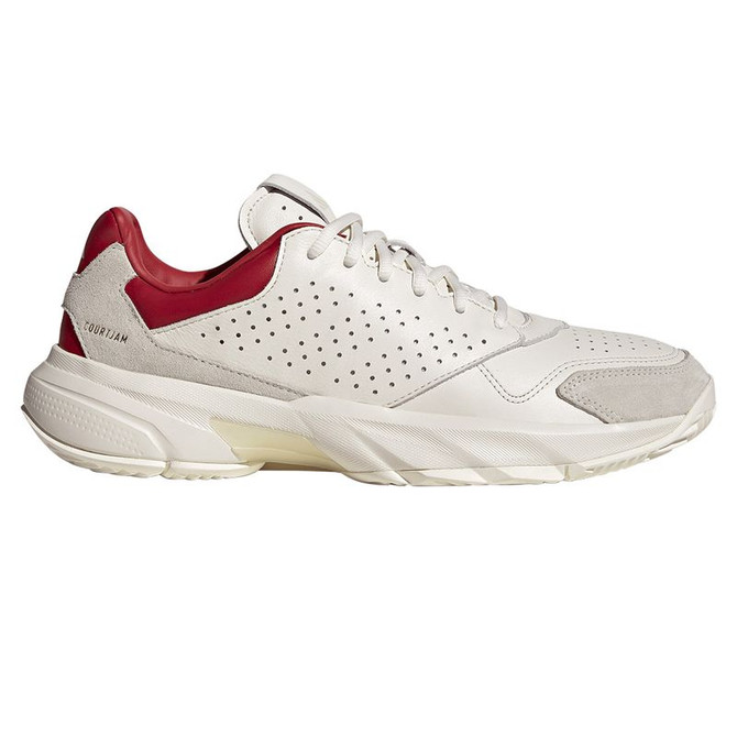 adidas CourtJam Control 3 Mens Tennis Shoe - Chalk White/White - Final Sale