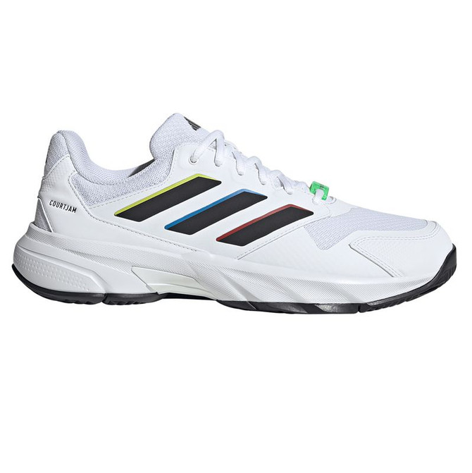 adidas CourtJam Control 3 Mens Tennis Shoe - White/Black