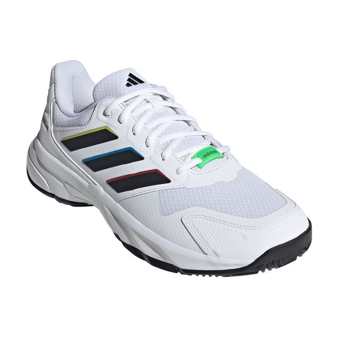 adidas CourtJam Control 3 Mens Tennis Shoe - White/Black