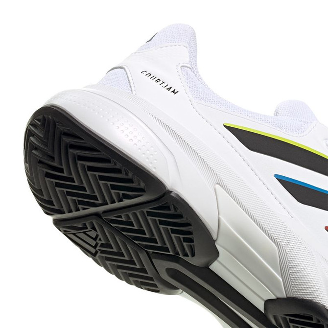 adidas CourtJam Control 3 Mens Tennis Shoe - White/Black