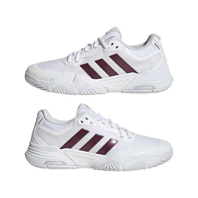 adidas Sole Match Control 2 Mens Tennis Shoe - White/Maroon/Grey