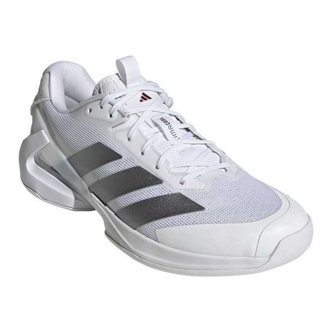 adidas Adizero Ubersonic 5 Mens Tennis Shoe - White/Tech Grey/Maroon