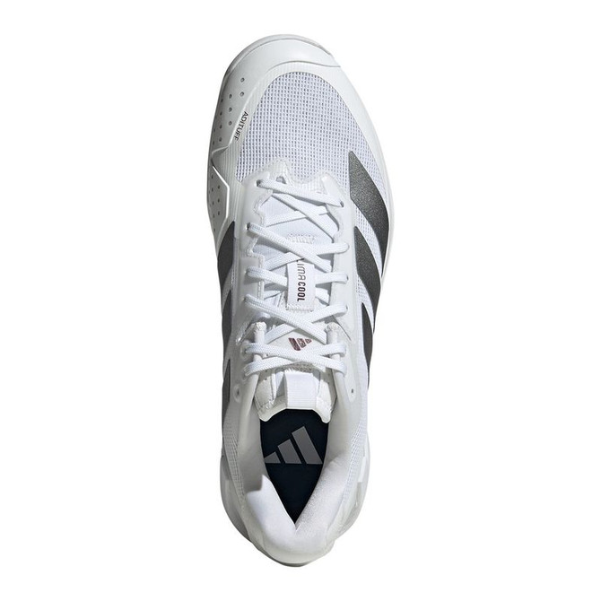 adidas Adizero Ubersonic 5 Mens Tennis Shoe - White/Tech Grey/Maroon