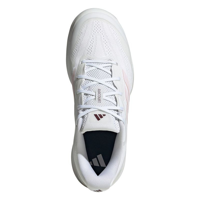 adidas Avacourt 3 Womens Tennis Shoe - White/Distilled Pink/Maroon