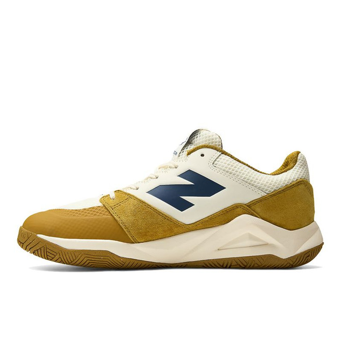 New Balance Coco Delray (D) Mens Tennis Shoe - White/Yellow