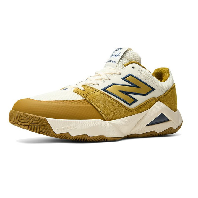 New Balance Coco Delray (D) Mens Tennis Shoe - White/Yellow