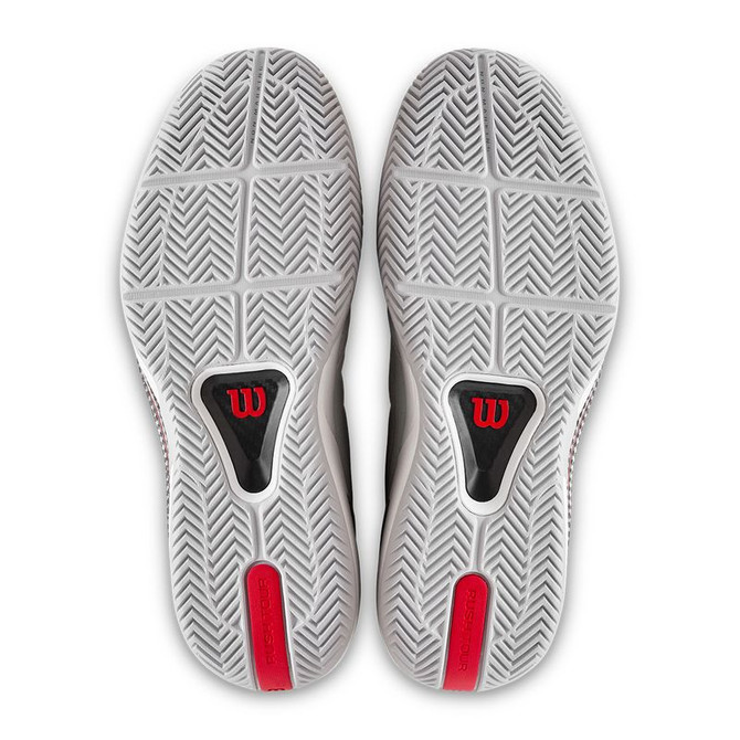 Wilson Rush Tour 5 Mens Tennis Shoe - White/Micro Chip/Wilson Red