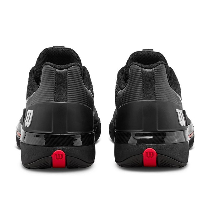 Wilson Rush Tour 5 Mens Tennis Shoe - Black/Wilson Red/Silver