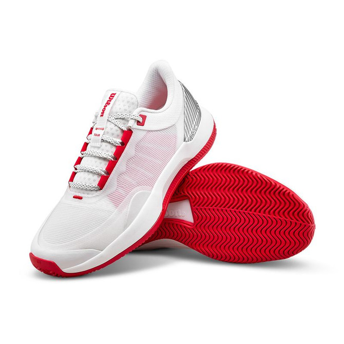 Wilson Intrigue Tour Womens Tennis Shoe - White/White/Wilson Red