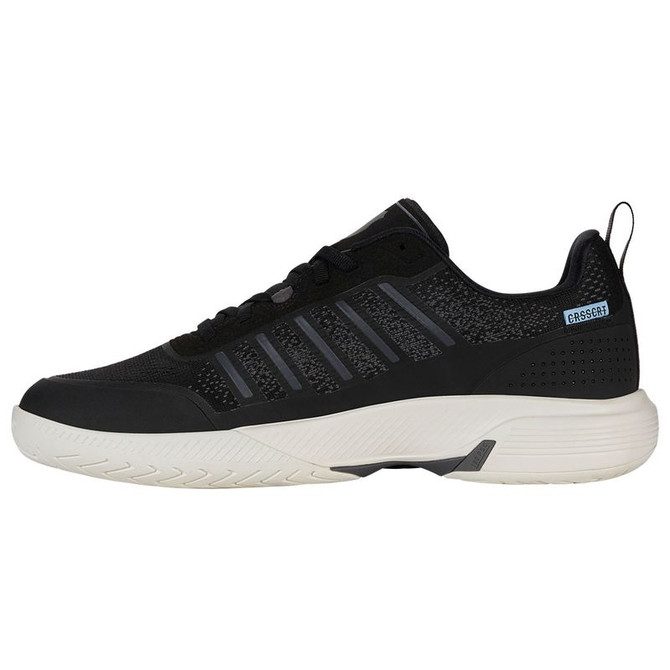 K Swiss Ultra Court Mens Pickleball Shoe - Black/Snow White/Asphalt - 2