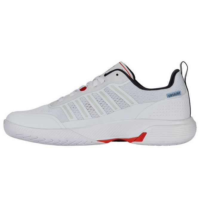 K Swiss Ultra Court Mens Pickleball Shoe - White/Black/Mars Red - 6