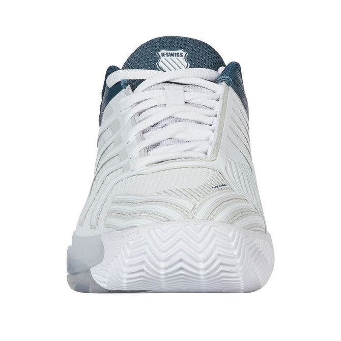 K Swiss Ultrashot 4 Mens Clay Tennis Shoe - White/Stargazer/Neon Blaze - 4