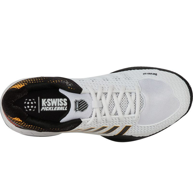 K Swiss Express Light Mens Pickleball Shoe - White/Daffodil - 7
