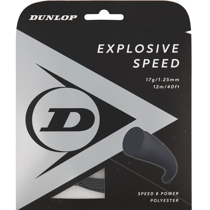 Dunlop Explosive Speed 17G Black Tennis String