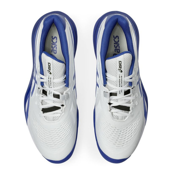 Asics Gel Resolution X Mens Tennis Shoe - White/Dark Cobalt - 5