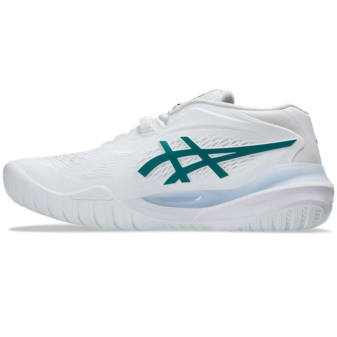 Asics Gel Resolution X Mens Tennis Shoe - White/Pitch Green - 3
