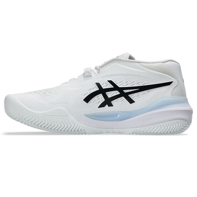 Asics Gel Resolution X Mens Clay Tennis Shoe - White/Black - 3