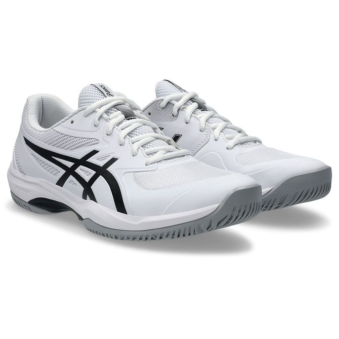 Asics Gel Game FF Mens Tennis Shoe - White/Black - 4