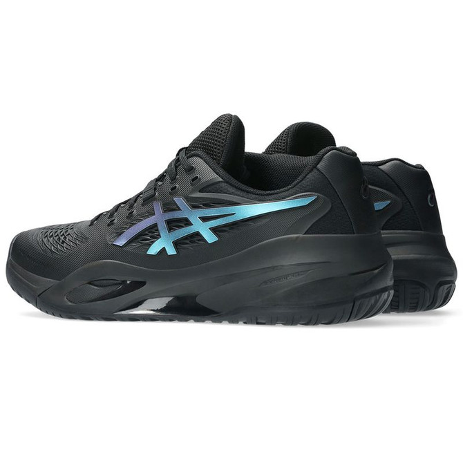 Asics Gel Resolution X Night Energy Mens Tennis Shoe - Black/Prism Blue - 5