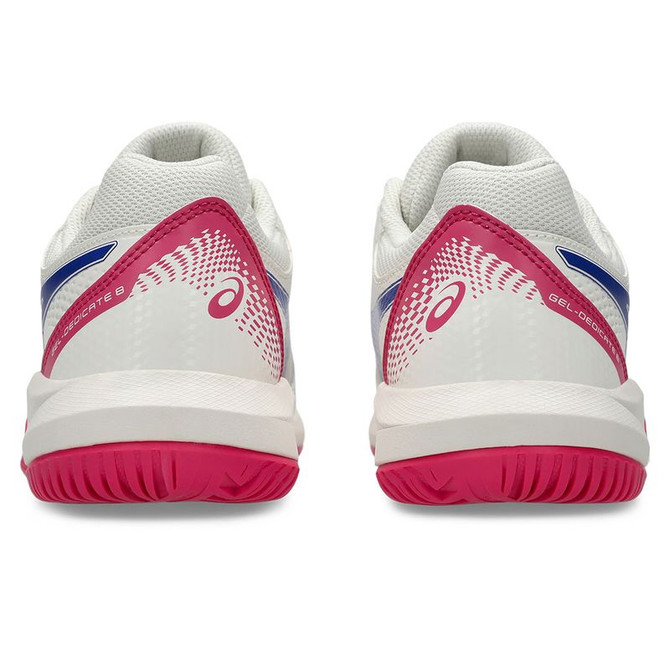 Asics Gel Dedicate 8 Womens Wide (D) Tennis Shoe - Cream/Dark Cobalt - 6