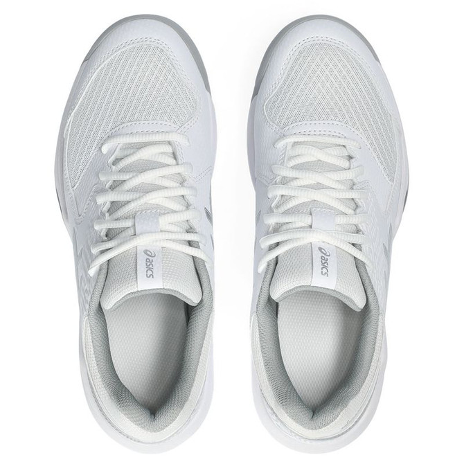 Asics Gel Dedicate 8 Womens Tennis Shoe - White/Pure Silver - 7