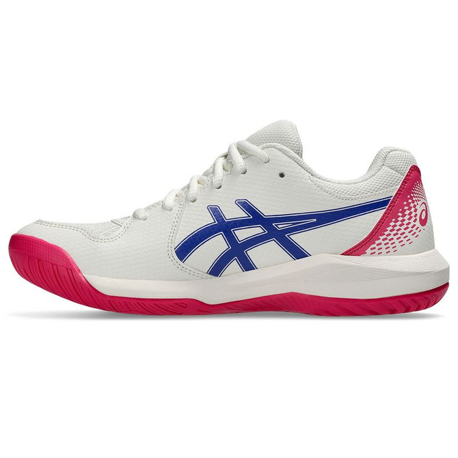 Asics Gel Dedicate 8 Womens Tennis Shoe - Cream/Dark Cobalt - 3