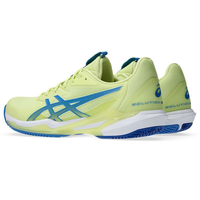 Asics Solution Speed FF 3 Womens Clay Tennis Shoe - Huddle Yellow/Blue Coast - 6