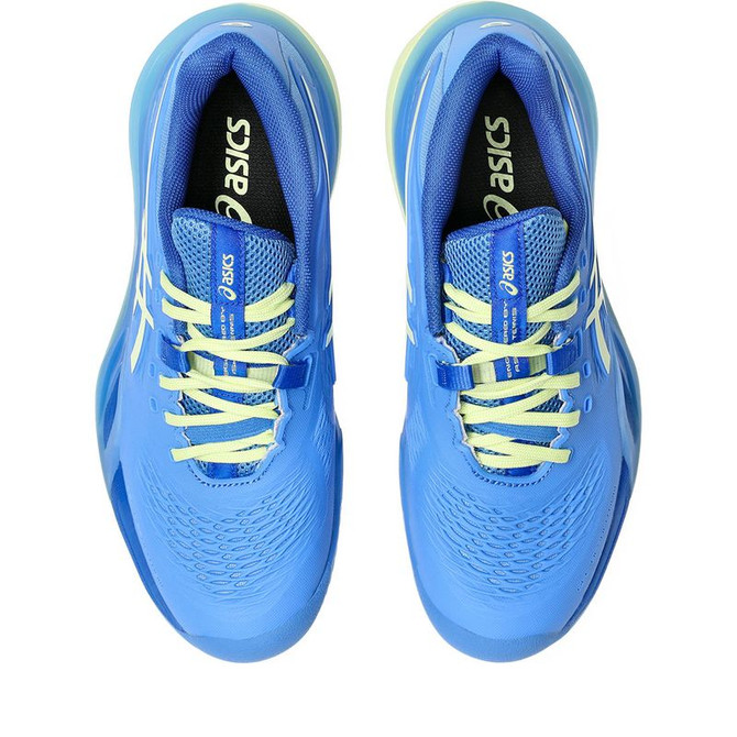 Asics Gel Resolution X Womens Clay Tennis Shoe - Blue Coast/Huddle Yellow - 6