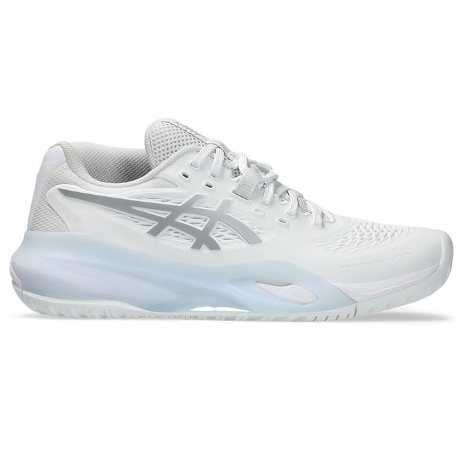 Asics Gel Resolution X Womens Tennis Shoe - White/Pure Silver