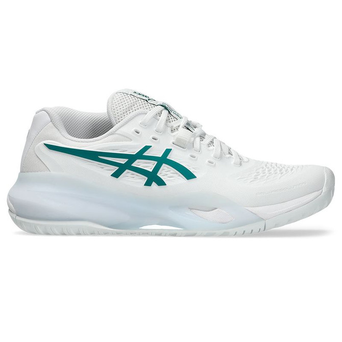 Asics Gel Resolution X Womens Tennis Shoe - White/Pitch Green