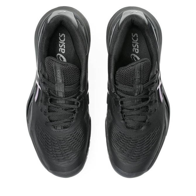 Asics Gel Resolution X Night Energy Womens Tennis Shoe - Black/Prism Blue - 6