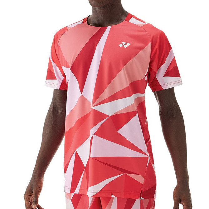 Yonex Printed Tournament Tee - Tango Red