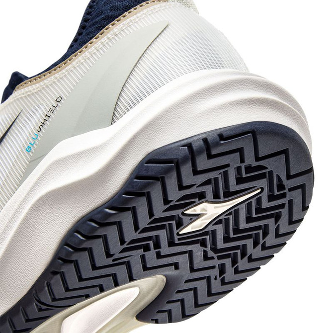 Diadora Speed Blushield Fly 4 Plus Clay Mens Tennis Shoe - White/Blue Corsair - 6