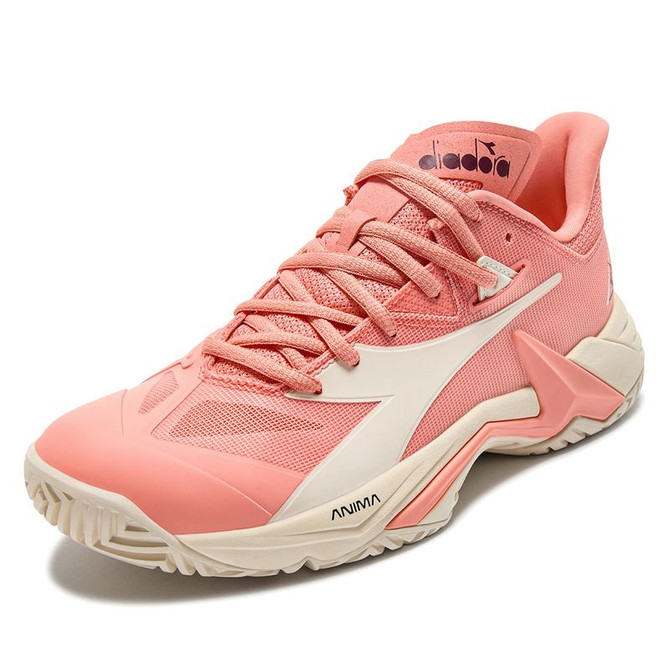 Diadora B Icon 3 AG Womens Tennis Shoe - Desert Flower/Whisper White - 4