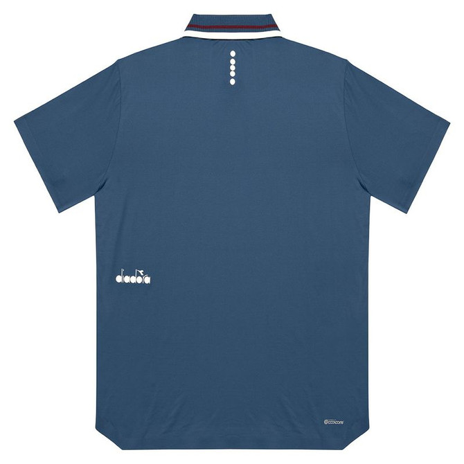 Diadora Icon Short Sleeve Polo - Ensign Blue - 2
