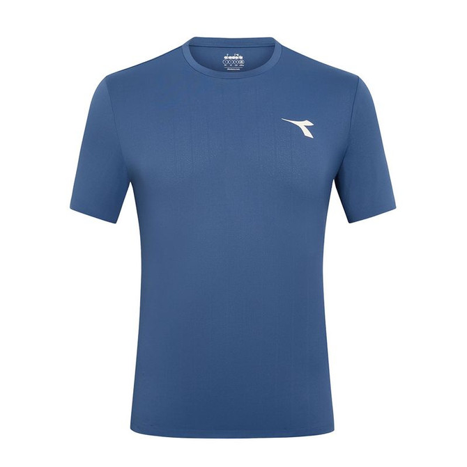 Diadora Icon Short Sleeve Shirt - Ensign Blue